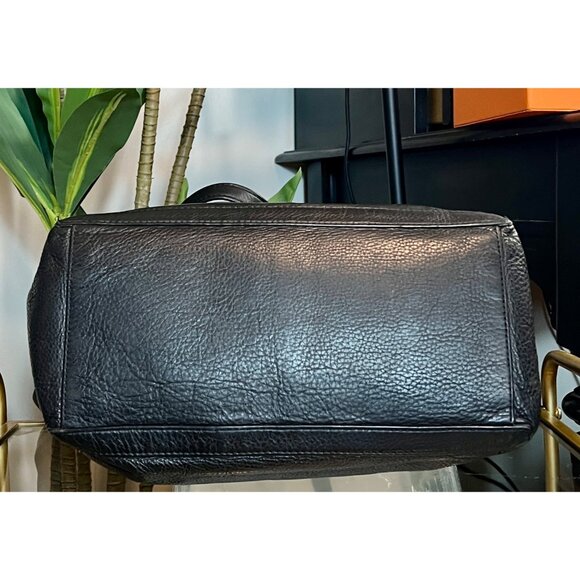 RARE!!  AUTHENTIC TORY BURCH BLACK LEATHER JESSICA SHOULDER BAG - Picture 7 of 10